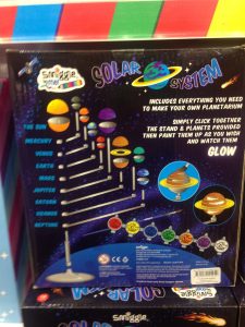 Educational and creative Christmas gift, the Solar System Craft Set