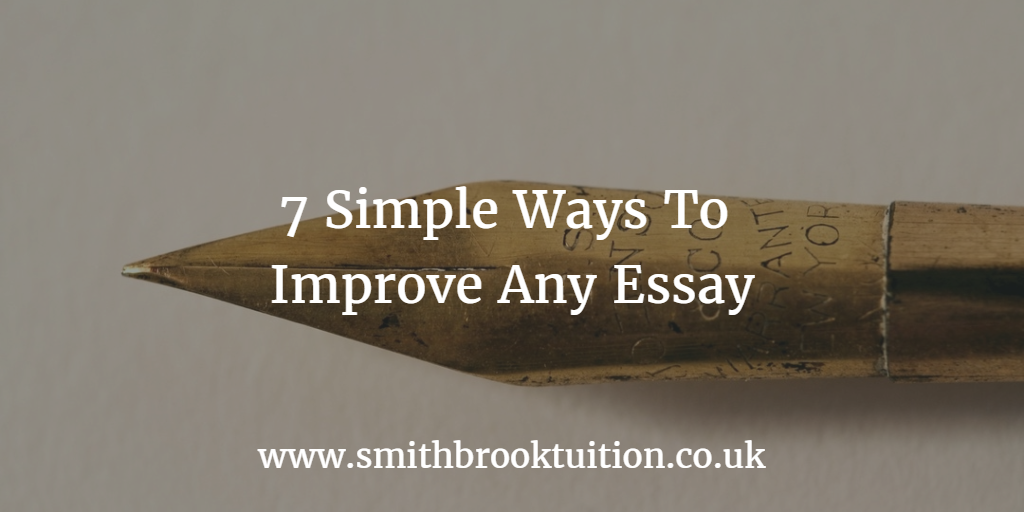 How to improve an essay